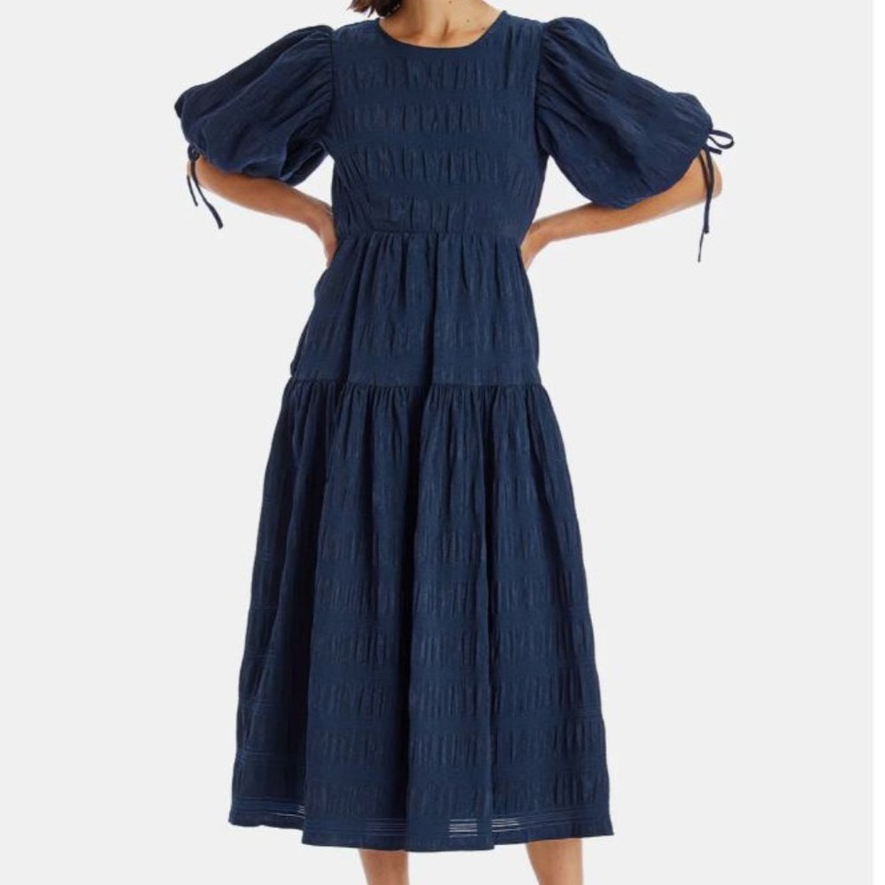 Moon River Puffed Sleeve Maxi
